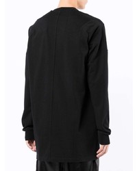 schwarzes Langarmshirt von Rick Owens