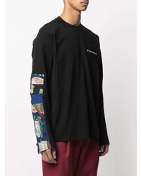 schwarzes Langarmshirt von Sacai