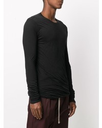 schwarzes Langarmshirt von Rick Owens