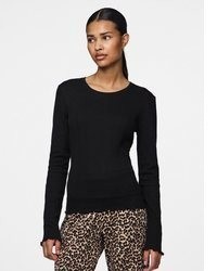 schwarzes Langarmshirt von Pieces