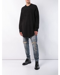 schwarzes Langarmshirt von Julius