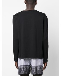 schwarzes Langarmshirt von Marina Yee