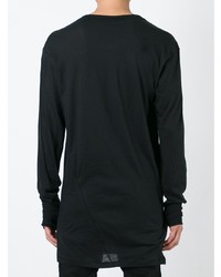 schwarzes Langarmshirt von 11 By Boris Bidjan Saberi