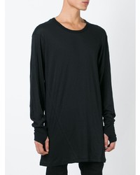 schwarzes Langarmshirt von 11 By Boris Bidjan Saberi