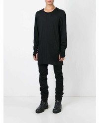 schwarzes Langarmshirt von 11 By Boris Bidjan Saberi