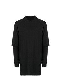 schwarzes Langarmshirt von Rick Owens DRKSHDW