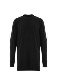 schwarzes Langarmshirt von Rick Owens DRKSHDW