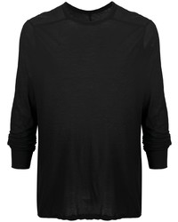 schwarzes Langarmshirt von Rick Owens