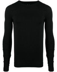 schwarzes Langarmshirt von Rick Owens