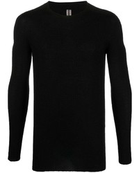 schwarzes Langarmshirt von Rick Owens