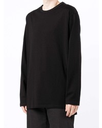 schwarzes Langarmshirt von Yohji Yamamoto