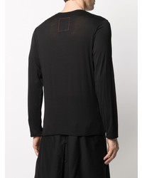 schwarzes Langarmshirt von Uma Wang