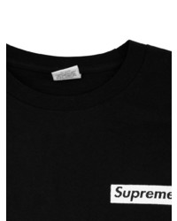 schwarzes Langarmshirt von Supreme