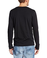 schwarzes Langarmshirt von Selected Homme