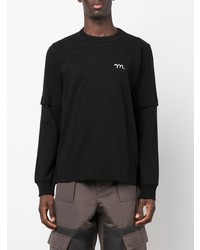 schwarzes Langarmshirt von Sacai