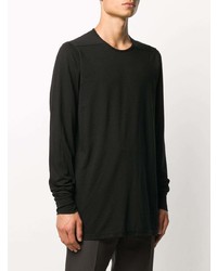 schwarzes Langarmshirt von Rick Owens DRKSHDW