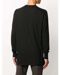 schwarzes Langarmshirt von Rick Owens DRKSHDW