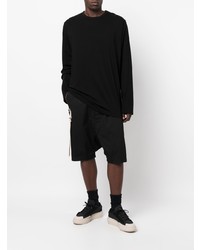 schwarzes Langarmshirt von Yohji Yamamoto