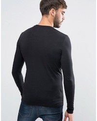 schwarzes Langarmshirt von Farah