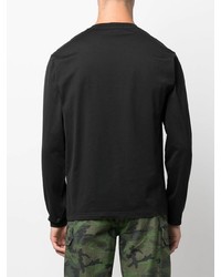 schwarzes Langarmshirt von Stone Island