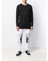 schwarzes Langarmshirt von Philipp Plein