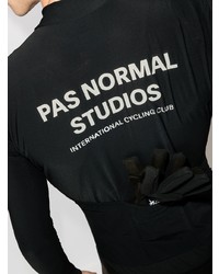 schwarzes Langarmshirt von Pas Normal Studios