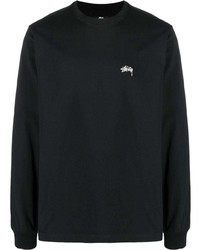 schwarzes Langarmshirt von Stussy