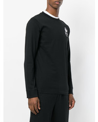 schwarzes Langarmshirt von McQ Alexander McQueen