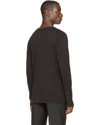 schwarzes Langarmshirt von Alexander Wang