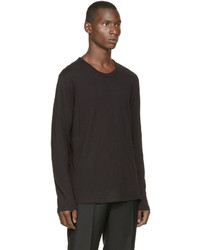 schwarzes Langarmshirt von Alexander Wang