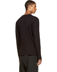 schwarzes Langarmshirt von Alexander Wang