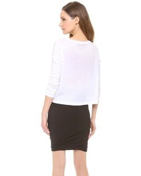 schwarzes Langarmshirt von Alexander Wang