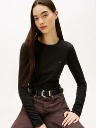 schwarzes Langarmshirt von Tommy Jeans