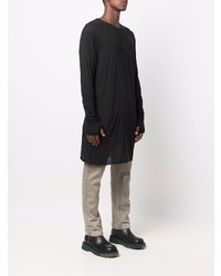 schwarzes Langarmshirt von Boris Bidjan Saberi