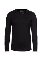 schwarzes Langarmshirt von Trigema