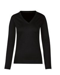 schwarzes Langarmshirt von Trigema