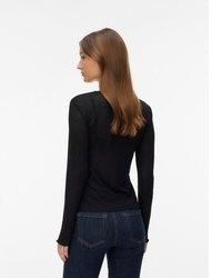 schwarzes Langarmshirt von Vero Moda