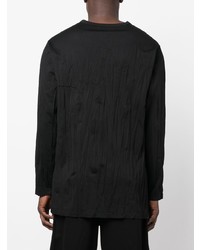 schwarzes Langarmshirt von Yohji Yamamoto