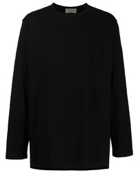 schwarzes Langarmshirt von Yohji Yamamoto