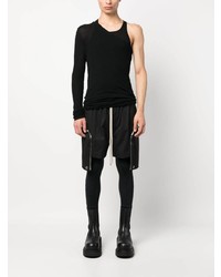 schwarzes Langarmshirt von Rick Owens