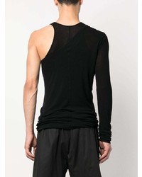 schwarzes Langarmshirt von Rick Owens