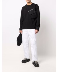 schwarzes Langarmshirt von Sacai