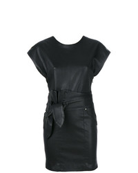 schwarzes figurbetontes Kleid aus Leder von IRO