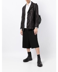 schwarzes Ledersakko von Yohji Yamamoto