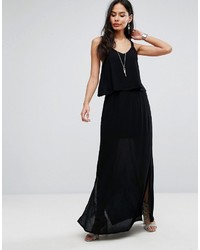schwarzes leichtes Camisole-Kleid von B.young