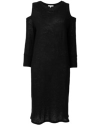 schwarzes Leinen Kleid mit Ausschnitten von IRO