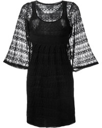 schwarzes Leinen Kleid von Isabel Marant