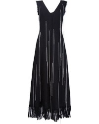 schwarzes Leinen Kleid von MSGM