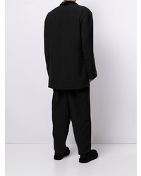 schwarzes Leinen Sakko von Yohji Yamamoto
