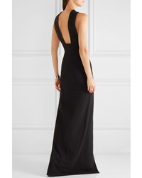 schwarzes Maxikleid mit Ausschnitten von SOLACE London